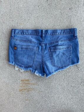 Navy Element Mini Denim Shorts - Size 28